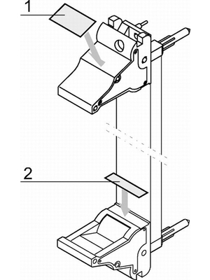 Pentair Schroff - 60817-340 - Label strip, 3 HE, 60817-340, Pentair Schroff