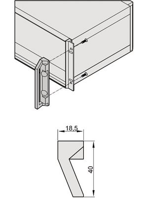 Pentair Schroff - 24571-349 - Front Handle, 24571-349, Pentair Schroff