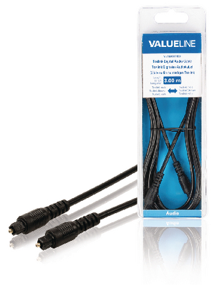 Valueline - VLAB25000B30 - Audio cable 3.00 m black, VLAB25000B30, Valueline