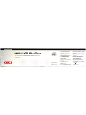 OKI - 9004651 - Banner paper 210x900 mm, 9004651, OKI