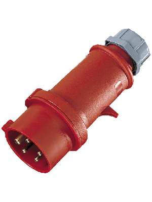 Mennekes - 3319A - CEE phase shifter plug Pro-TOP red 16 A/400 VAC, 3319A, Mennekes