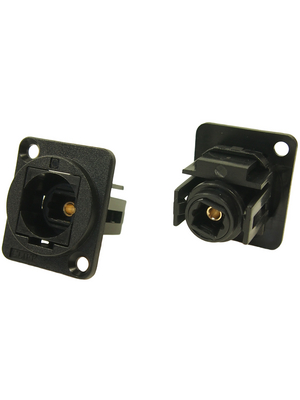 Cliff - CP30217 - Fiber Optic Connector in XLR Housing N/A FT black, CP30217, Cliff