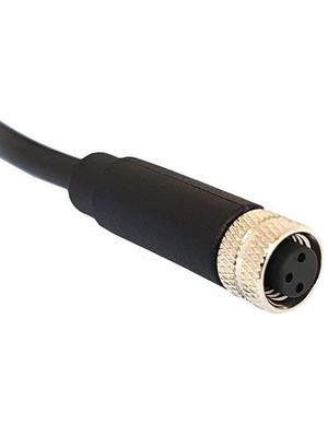 Bulgin - PXPPVC08FBF03ACL010PVC - Cable socket M8 Poles 3, PXPPVC08FBF03ACL010PVC, Bulgin