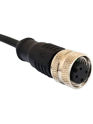 Bulgin - PXPPVC12FBF12ACL010PVC - Cable socket M12 Poles 12, PXPPVC12FBF12ACL010PVC, Bulgin