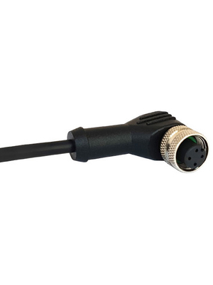 Bulgin - PXPPVC12RAF12ACL010PVC - Cable socket M12 Poles 12, PXPPVC12RAF12ACL010PVC, Bulgin