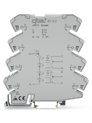 Wago - 857-1432 - Socket with Miniature Switching Relay, 857-1432, Wago