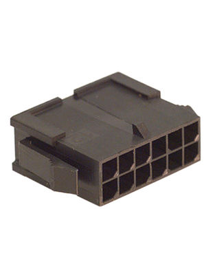 Molex - 43020-1200 - Male contact housing dual row Pitch3 mm Poles 2 x 6 Micro-Fit, 43020-1200, Molex