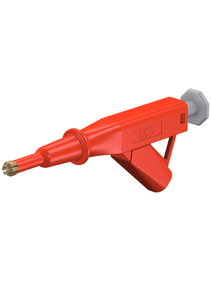 Staeubli Electrical Connectors - VARIOGRIP-6 RED - Plug Adapter ? 4 mm red 600 V, 24 A, CAT IV, VARIOGRIP-6 RED, St?ubli Electrical Connectors