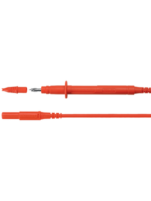 Schtzinger - SPL 7347 NI / 1 / 100 / RT - Safety Test Lead red 100 cm, SPL 7347 NI / 1 / 100 / RT, Schtzinger