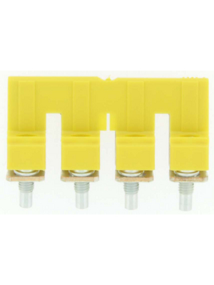 Weidmller - WQV 10/4 - Cross connector N/A WQV 18 x 7.55 x 36.7 mm yellow W-Series, 1055060000, WQV 10/4, Weidmller