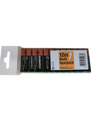 Duracell - MN2400 OEM 12P - Primary battery 1.5 V LR03/AAA Pack of 12 pieces, MN2400 OEM 12P, Duracell