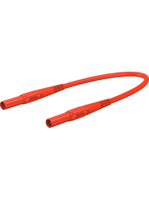 Staeubli Electrical Connectors - XMS-419 100CM RED - Safety test lead ? 4 mm red 100 cm 2.5 mm2 CAT IV, XMS-419 100CM RED, St?ubli Electrical Connectors