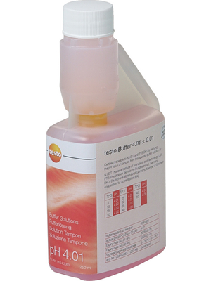 Testo - 0554 2061 - pH calibration solution pH 4.01 (250 ml), 0554 2061, Testo