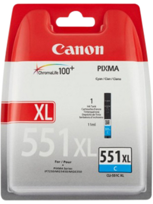 Canon Inc - 6444B001 - Ink cartridge XL CLI-551C XL Cyan, 6444B001, Canon Inc