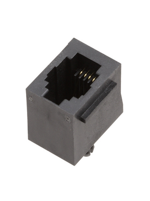 Encitech Connectors - RJJU-44-122-E1V-047 - Modular Jack with Panel Stop 4/4, RJJU-44-122-E1V-047, Encitech Connectors