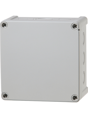 Fibox - TAM 131308 enclosure - Plastic enclosure grey, RAL 7035 130 x 75 mm ABS IP 65, Grey knock-out base with grey cover, TAM 131308 enclosure, Fibox