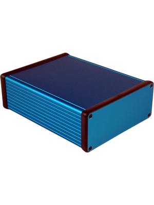 Hammond - 1455Q1601BU - Metal enclosure, blue, 125 x 160 x 51.5 mm, Aluminium, 1455Q1601BU, Hammond