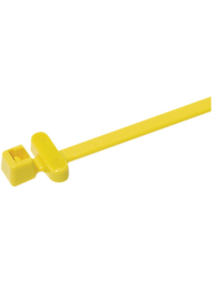 HellermannTyton - T50RFIDCHA PA66 YE 100 - Cable tie with RFID yellow 200 mm x 4.6 mm, 111-01639, T50RFIDCHA PA66 YE 100, HellermannTyton