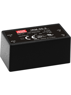 Mean Well - IRM-05-12 - Switching power supply 5.04 W 1 output, IRM-05-12, Mean Well