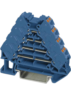 Phoenix Contact - PTRV 4 BU/BU - Marshalling Terminal block CLIPLINE PT N/A blue, PTRV 4 BU/BU, Phoenix Contact