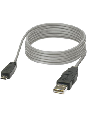 Phoenix Contact - CAB-USB A/MICRO USB B/2,0M - USB Cable 2 m grey USB-A Micro B, CAB-USB A/MICRO USB B/2,0M, Phoenix Contact