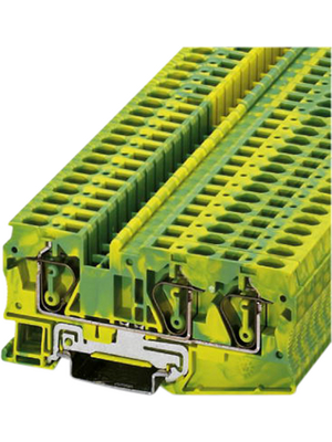 Phoenix Contact - ST 6-TWIN-PE - Feed-through terminal block N/A green-yellow, 0.2...6.0 mm2, 3036482, ST 6-TWIN-PE, Phoenix Contact