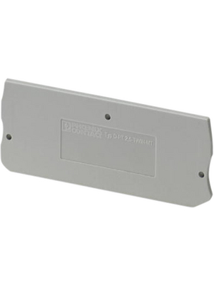 Phoenix Contact - D-PT 2,5-TWIN-MT - End plate, grey, D-PT 2,5-TWIN-MT, Phoenix Contact