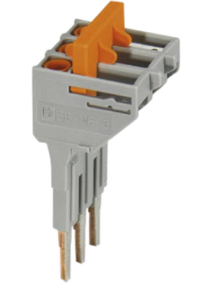 Phoenix Contact - SB-ME 3-6 - Switching Jumper, 6.2 mm, Poles=3, orange / grey, SB-ME 3-6, Phoenix Contact