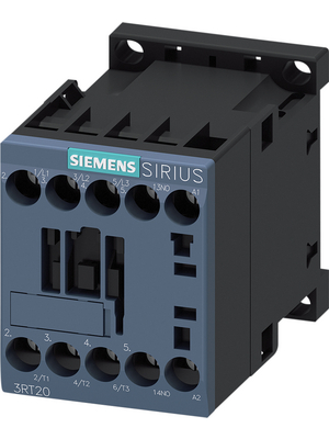 Siemens - 3RT2018-1AF01 - Contactor, 110 VAC  50/60 Hz, 3 NO, 1 make contact (NO), Screw Terminal, 3RT2018-1AF01, Siemens