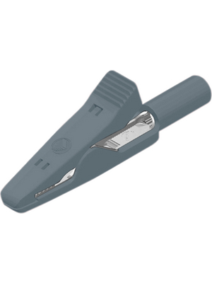 SKS Kontakttechnik - 930 319-106 - Crocodile clip ? 2 mm grey 30 VAC 60 VDC, 930 319-106, SKS Kontakttechnik