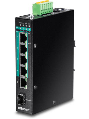 Trendnet - TI-PG541I - Managed switch 4 PoE 1 SFP DIN-Rail, TI-PG541I, Trendnet