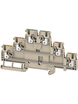 Weidmller - A3T 2.5 N-FT-PE - 2428840000 - Terminal block A N/A Dark Beige, 0.5...2.5 mm2, A3T 2.5 N-FT-PE - 2428840000, Weidmller