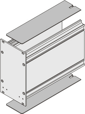 Pentair Schroff - 34813-408 - Cover plate 6 HE 8 TE, 34813-408, Pentair Schroff