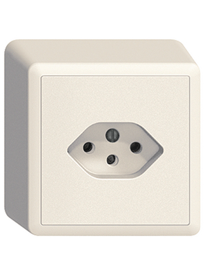 Feller - 87003.FX.54.61 - Socket 74 x 74 x 26 mm 10 A white, 87003.FX.54.61, Feller