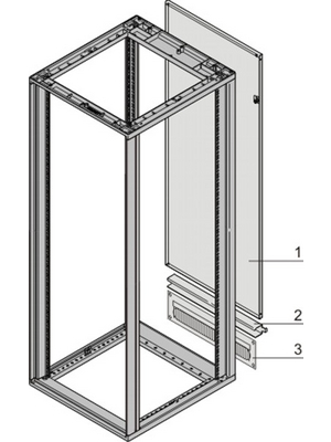 Pentair Schroff - 26230-461 - Rear panel 47 HE, 26230-461, Pentair Schroff