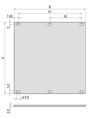 Pentair Schroff - 30847-476 - Panel 9 HE 4 TE, 30847-476, Pentair Schroff