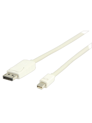 Valueline - VLMP37400W1.00 - Monitor cable 1.00 m white, VLMP37400W1.00, Valueline