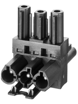 Adels Contact - AC 166 GVT 3/ 3 BLACK - Distributing block Pitch9.75 mm Poles 3 AC 166 G, AC 166 GVT 3/ 3 BLACK, Adels Contact