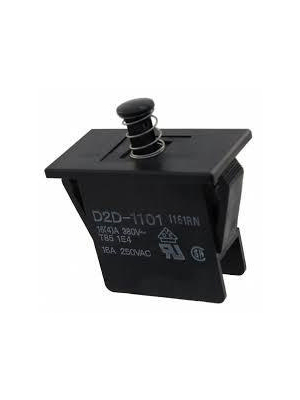 Omron Electronic Components - D2D-1101 BY OMZ - Door interlock switch 16 A Plunger N/A 1 make contact (NO), D2D-1101 BY OMZ, Omron Electronic Components