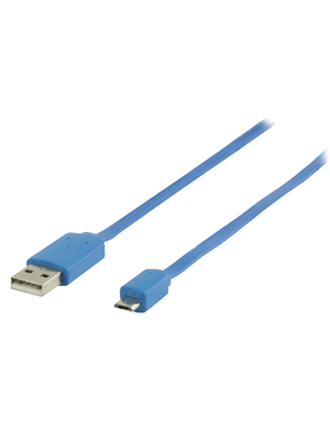 Valueline - VLMP60410L1.00 - USB Cable 1.00 m blue, VLMP60410L1.00, Valueline