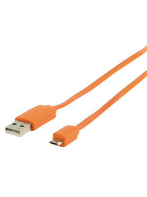 Valueline - VLMP60410O1.00 - USB Cable 1.00 m orange, VLMP60410O1.00, Valueline