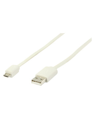 Valueline - VLMP60410W1.00 - USB Cable 1.00 m white, VLMP60410W1.00, Valueline