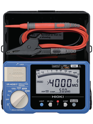 Hioki - HIOKI IR4057-20 - Insulation tester 4 GOhm 50 VDC / 125 VDC / 250 VDC / 500 VDC / 1000 VDC 600 VAC, HIOKI IR4057-20, Hioki