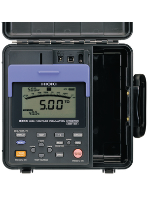 Hioki - HIOKI 3455 - Insulation tester 5 TOhm 250 VDC / 500 VDC / 1000 VDC / 2500 VDC / 5000 VDC 750 VAC, HIOKI 3455, Hioki