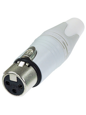 Neutrik - NC3FXX-WT - XLR cable socket 3 N/A XX Soldering Connections white, NC3FXX-WT, Neutrik