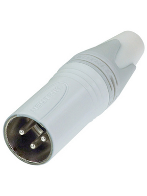 Neutrik - NC3MXX-WT - XLR cable plug 3 N/A XX Soldering Connections white, NC3MXX-WT, Neutrik