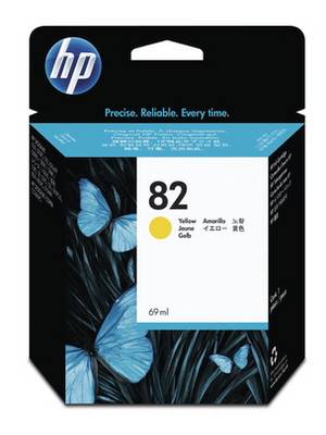 Hewlett Packard (DAT) - C4913A - Ink 82 yellow, C4913A, Hewlett Packard (DAT)