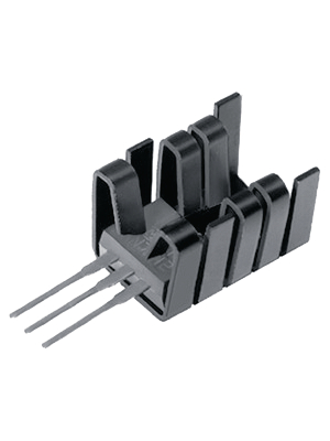 Fischer Elektronik - FK 237 SA 220 O - Heat sink 19.1 mm 21 K/W black anodised, FK 237 SA 220 O, Fischer Elektronik