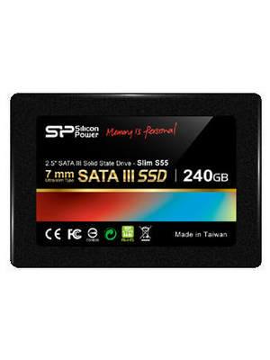 Silicon Power - SP240GBSS3S55S25 - SSD Slim S55, 2.5", 240 GB, SATA III 6 Gb/s, SP240GBSS3S55S25, Silicon Power