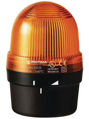 Werma - 805 300 00 - Continuous light, yellow, 12...240 VAC/DC, 805 300 00, Werma